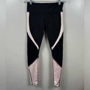 Alo Yoga Vitality Leggings Lively Lace Pink And Black Size Small